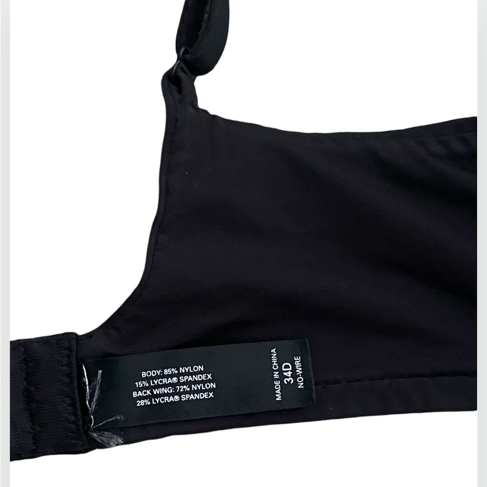 Victoria’s Secret IPEX No-Wire Body by Victoria Black Bra 34D - Picture 7 of 7